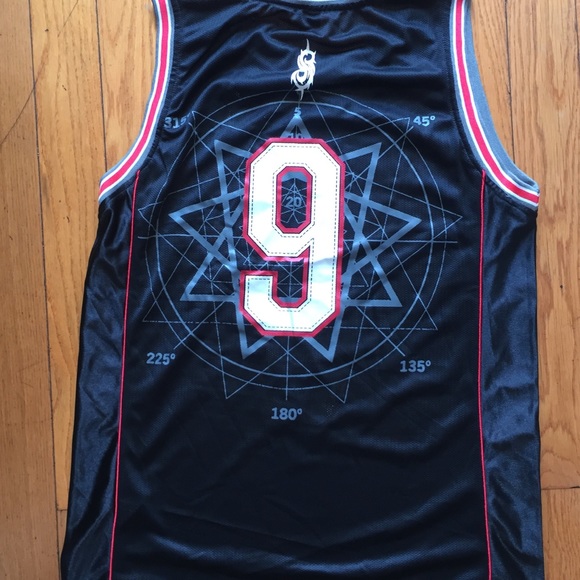 Team Sports Men Slipknot Logo Black/RED Basketball Jersey